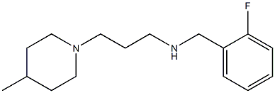 [(2-fluorophenyl)methyl][3-(4-methylpiperidin-1-yl)propyl]amine Structure