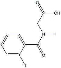 [(2-iodobenzoyl)(methyl)amino]acetic acid 结构式