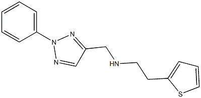 [(2-phenyl-2H-1,2,3-triazol-4-yl)methyl][2-(thiophen-2-yl)ethyl]amine Struktur