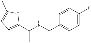 [(4-fluorophenyl)methyl][1-(5-methylfuran-2-yl)ethyl]amine Structure
