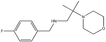 [(4-fluorophenyl)methyl][2-methyl-2-(morpholin-4-yl)propyl]amine Structure