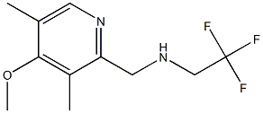 [(4-methoxy-3,5-dimethylpyridin-2-yl)methyl](2,2,2-trifluoroethyl)amine Struktur