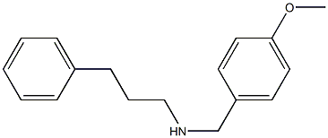 [(4-methoxyphenyl)methyl](3-phenylpropyl)amine Struktur
