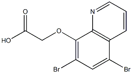 [(5,7-dibromoquinolin-8-yl)oxy]acetic acid Structure