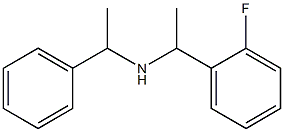 [1-(2-fluorophenyl)ethyl](1-phenylethyl)amine Struktur