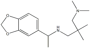 [1-(2H-1,3-benzodioxol-5-yl)ethyl]({2-[(dimethylamino)methyl]-2-methylpropyl})amine Structure