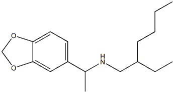 [1-(2H-1,3-benzodioxol-5-yl)ethyl](2-ethylhexyl)amine Structure