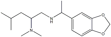 [1-(2H-1,3-benzodioxol-5-yl)ethyl][2-(dimethylamino)-4-methylpentyl]amine,,结构式
