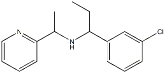 [1-(3-chlorophenyl)propyl][1-(pyridin-2-yl)ethyl]amine Struktur
