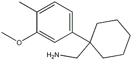 [1-(3-methoxy-4-methylphenyl)cyclohexyl]methanamine Structure