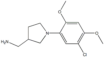 [1-(5-chloro-2,4-dimethoxyphenyl)pyrrolidin-3-yl]methylamine Structure