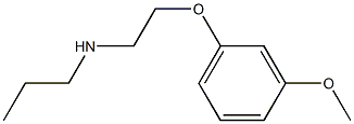 [2-(3-methoxyphenoxy)ethyl](propyl)amine Structure