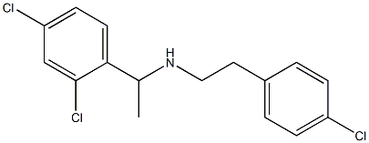[2-(4-chlorophenyl)ethyl][1-(2,4-dichlorophenyl)ethyl]amine Struktur