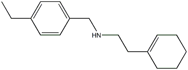 [2-(cyclohex-1-en-1-yl)ethyl][(4-ethylphenyl)methyl]amine Struktur