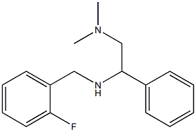 [2-(dimethylamino)-1-phenylethyl][(2-fluorophenyl)methyl]amine Structure