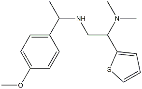[2-(dimethylamino)-2-(thiophen-2-yl)ethyl][1-(4-methoxyphenyl)ethyl]amine Structure