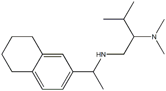 [2-(dimethylamino)-3-methylbutyl][1-(5,6,7,8-tetrahydronaphthalen-2-yl)ethyl]amine Structure