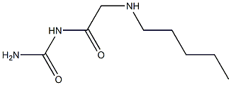 [2-(pentylamino)acetyl]urea Struktur