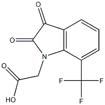 [2,3-dioxo-7-(trifluoromethyl)-2,3-dihydro-1H-indol-1-yl]acetic acid Structure