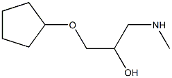 [3-(cyclopentyloxy)-2-hydroxypropyl](methyl)amine Structure