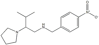 [3-methyl-2-(pyrrolidin-1-yl)butyl][(4-nitrophenyl)methyl]amine Structure