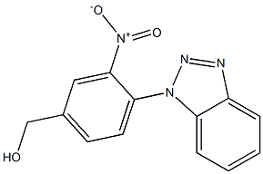 [4-(1H-1,2,3-benzotriazol-1-yl)-3-nitrophenyl]methanol Struktur