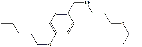 {[4-(pentyloxy)phenyl]methyl}[3-(propan-2-yloxy)propyl]amine