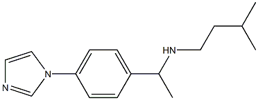 {1-[4-(1H-imidazol-1-yl)phenyl]ethyl}(3-methylbutyl)amine|
