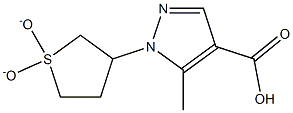 1-(1,1-dioxidotetrahydrothien-3-yl)-5-methyl-1H-pyrazole-4-carboxylic acid Structure