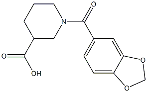 1-(1,3-benzodioxol-5-ylcarbonyl)piperidine-3-carboxylic acid