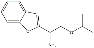 1-(1-benzofuran-2-yl)-2-(propan-2-yloxy)ethan-1-amine 化学構造式