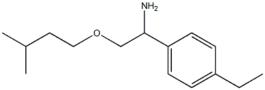 1-(4-ethylphenyl)-2-(3-methylbutoxy)ethan-1-amine Struktur