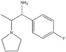 1-(4-fluorophenyl)-2-pyrrolidin-1-ylpropan-1-amine Structure