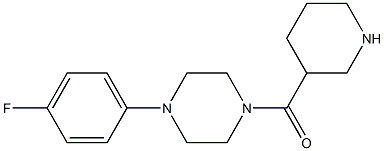 1-(4-fluorophenyl)-4-(piperidin-3-ylcarbonyl)piperazine Structure