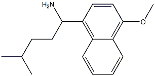 1-(4-methoxynaphthalen-1-yl)-4-methylpentan-1-amine|