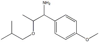 1-(4-methoxyphenyl)-2-(2-methylpropoxy)propan-1-amine Structure