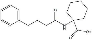 1-(4-phenylbutanamido)cyclohexane-1-carboxylic acid 结构式