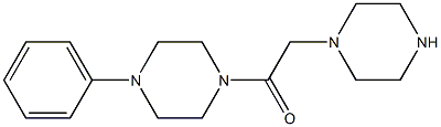 1-(4-phenylpiperazin-1-yl)-2-(piperazin-1-yl)ethan-1-one Structure