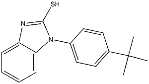 1-(4-tert-butylphenyl)-1H-1,3-benzodiazole-2-thiol 结构式