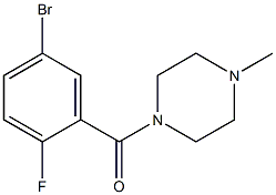 1-(5-bromo-2-fluorobenzoyl)-4-methylpiperazine Structure
