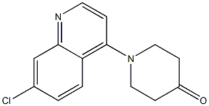 1-(7-chloroquinolin-4-yl)piperidin-4-one Structure