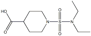 1-(diethylsulfamoyl)piperidine-4-carboxylic acid Structure