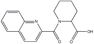 1-(quinolin-2-ylcarbonyl)piperidine-2-carboxylic acid 结构式