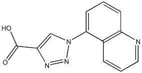 1-(quinolin-5-yl)-1H-1,2,3-triazole-4-carboxylic acid Structure