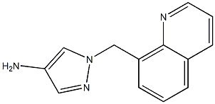 1-(quinolin-8-ylmethyl)-1H-pyrazol-4-amine Structure