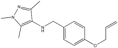 1,3,5-trimethyl-N-{[4-(prop-2-en-1-yloxy)phenyl]methyl}-1H-pyrazol-4-amine