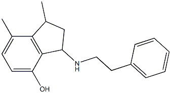 1,7-dimethyl-3-[(2-phenylethyl)amino]-2,3-dihydro-1H-inden-4-ol|