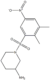 1-[(2,3-dimethyl-5-nitrobenzene)sulfonyl]piperidin-3-amine