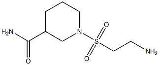 1-[(2-aminoethyl)sulfonyl]piperidine-3-carboxamide Structure