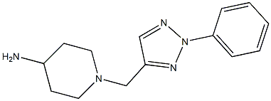 1-[(2-phenyl-2H-1,2,3-triazol-4-yl)methyl]piperidin-4-amine Struktur